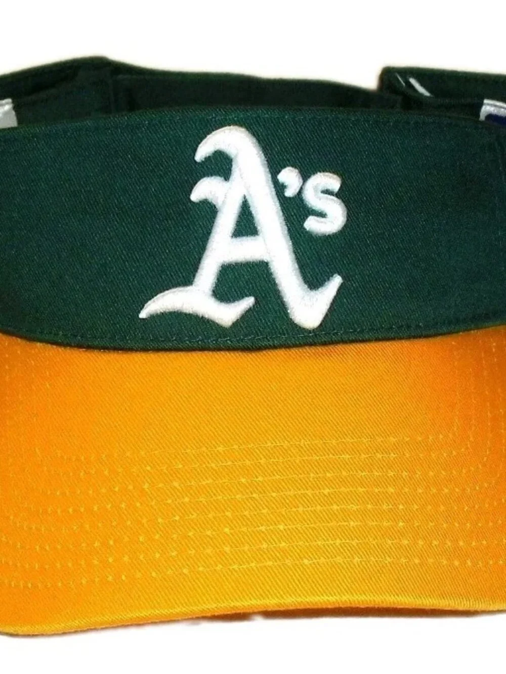 Oakland Athletics A's Mens Adult Green Yellow Visor Hat Cap New Mlb